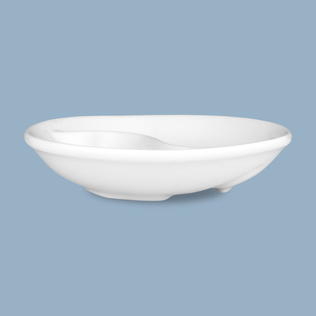 Round Divided Sauce Dish, 10cm