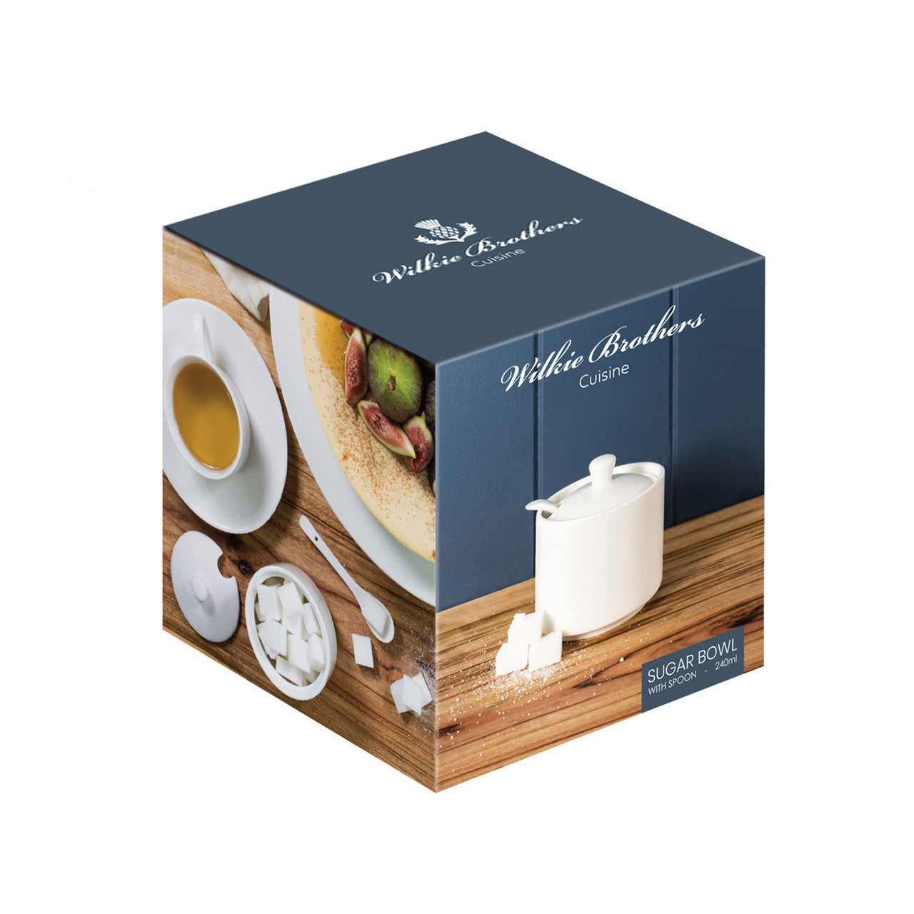 Straight Sugar Bowl with Spoon, 240ml