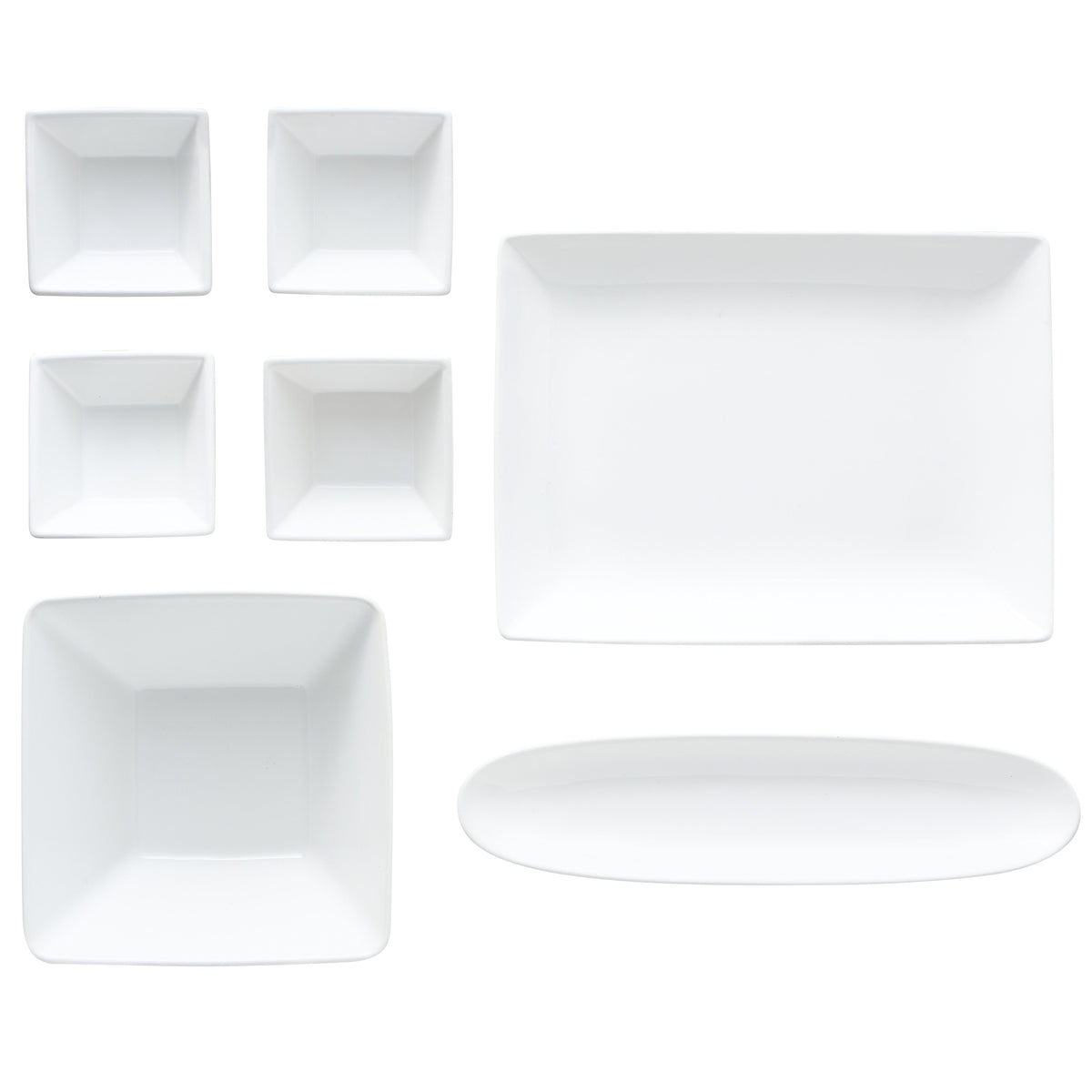 White Entertaining Set (7 Piece) - Ceramic