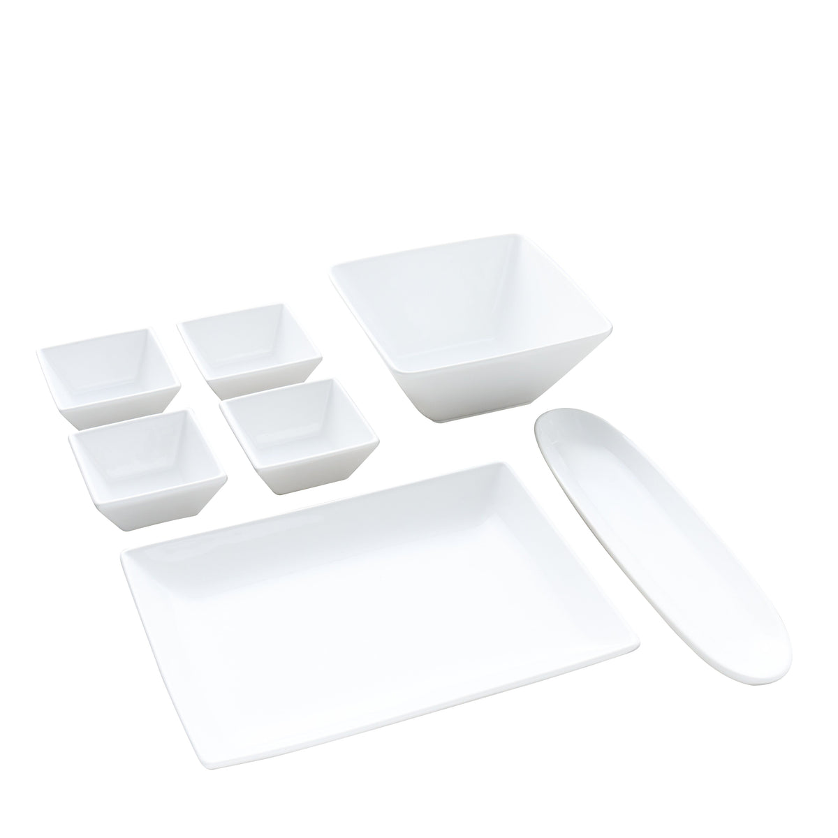 White Entertaining Set (7 Piece) - Ceramic
