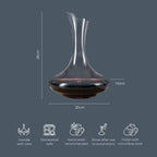 Kinross Decanter, 1200ml - Handmade Glass