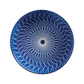 Glazed Porcelain Bowl- Blue Spiral