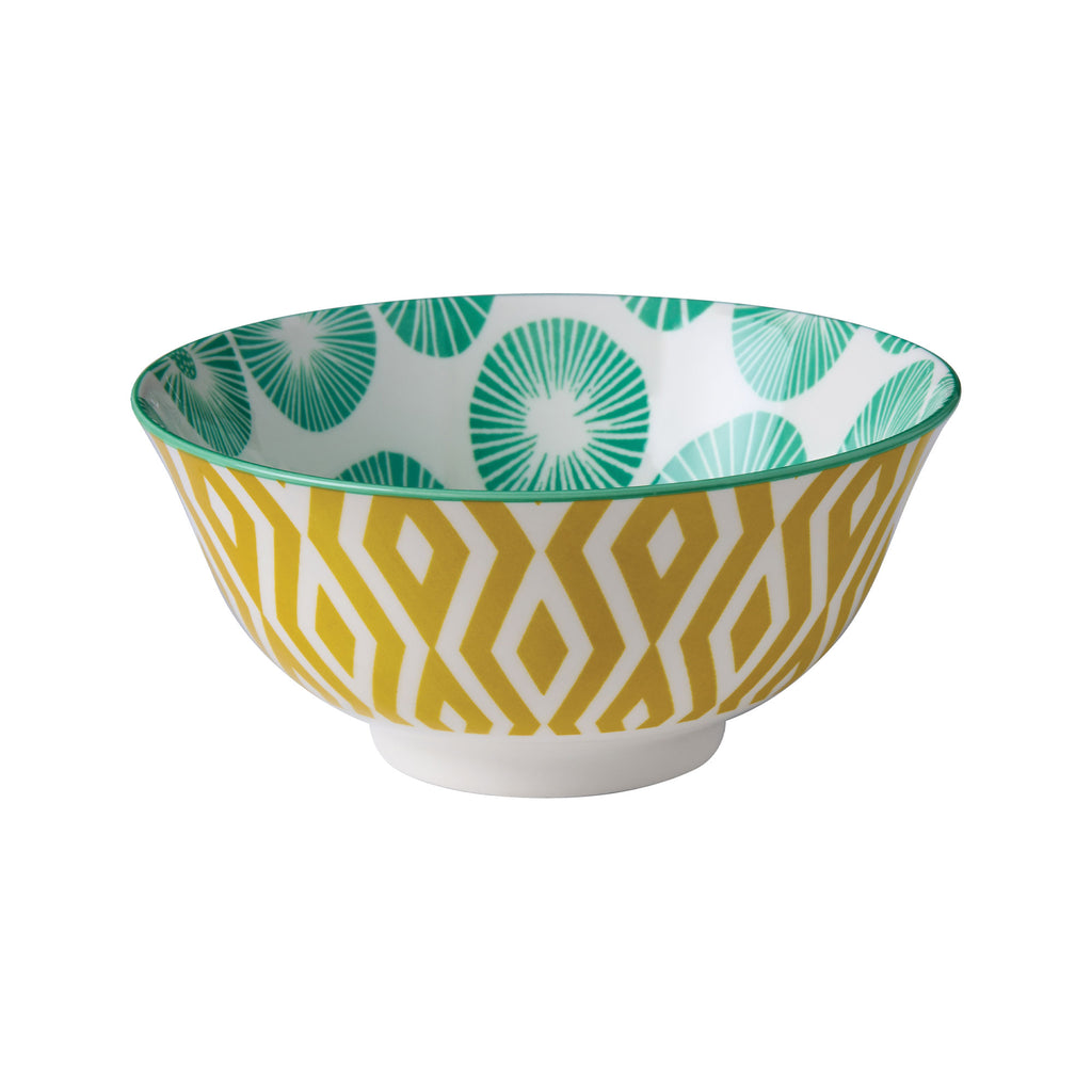 Glazed Porcelain Bowl- Summer Green