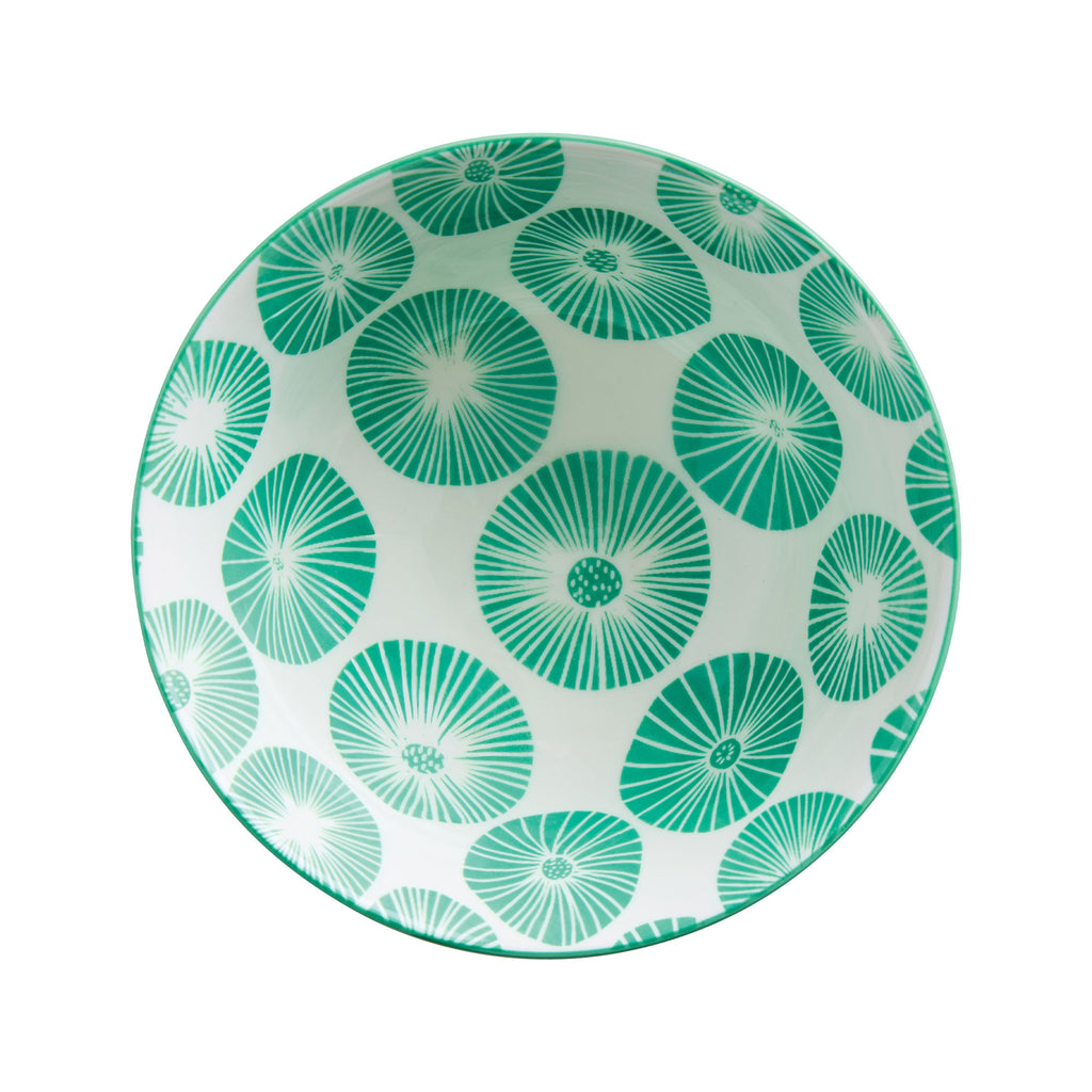 Glazed Porcelain Bowl- Summer Green