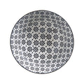 Glazed Porcelain Bowl- Monochrome Flower