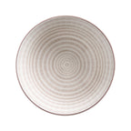 Glazed Porcelain Bowl- Monochrome Lines