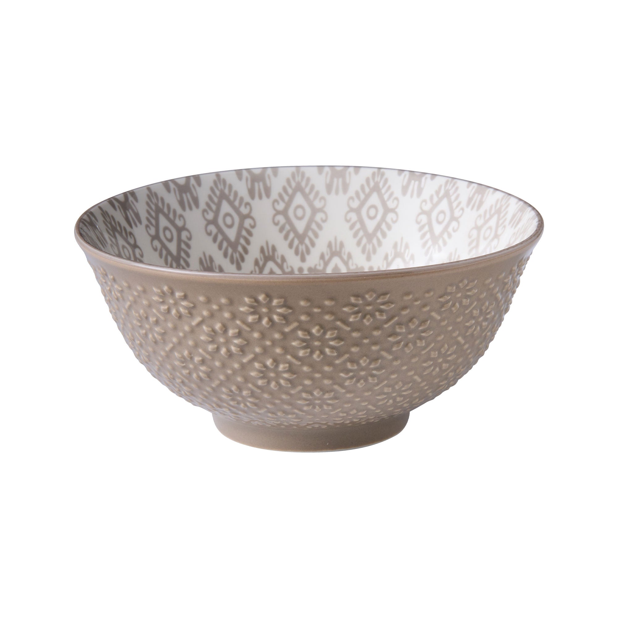 Glazed Porcelain Bowl- Monochrome Tile