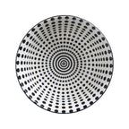 Glazed Porcelain Bowl- Monochrome Dot
