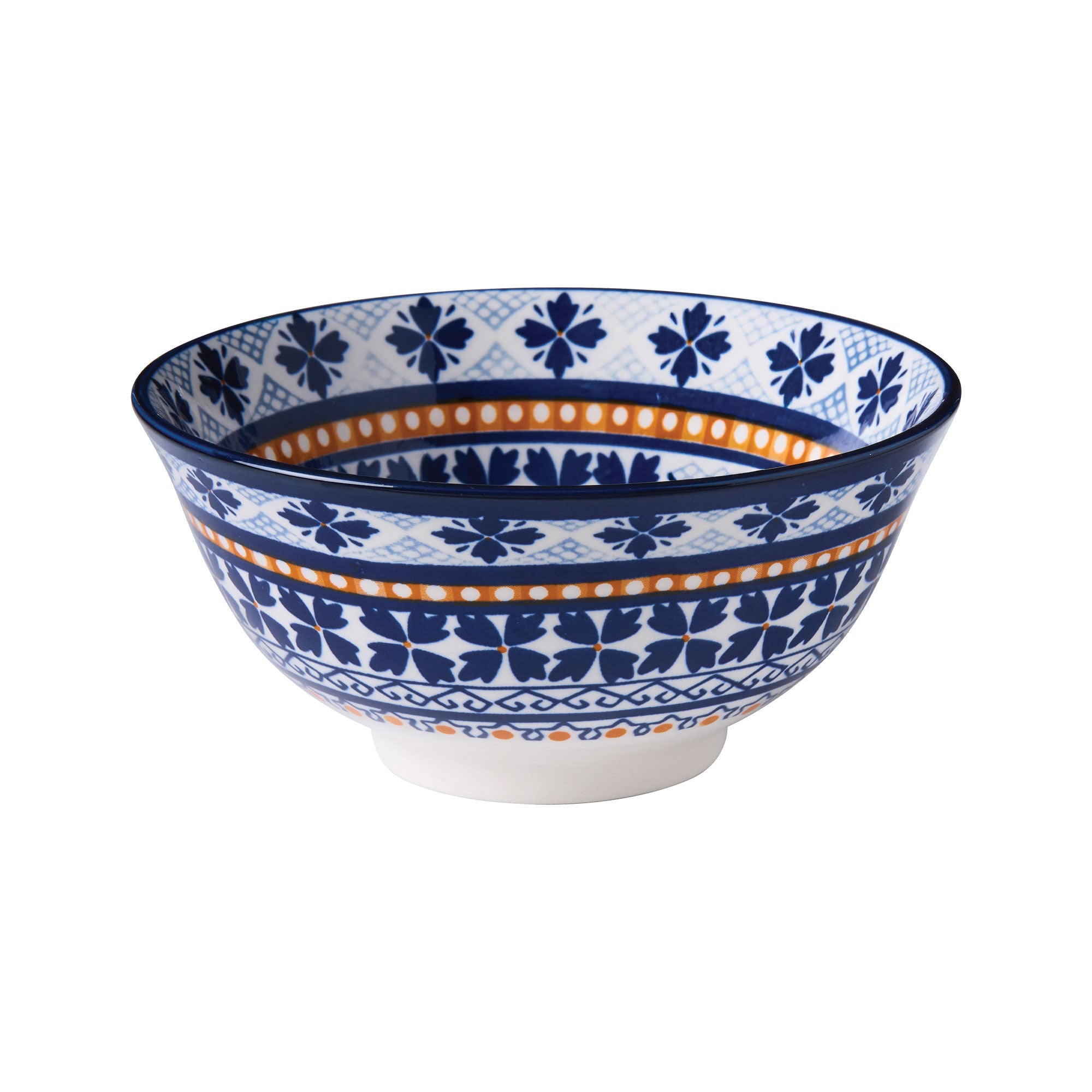 Glazed Porcelain Bowl- Fiesta Blue