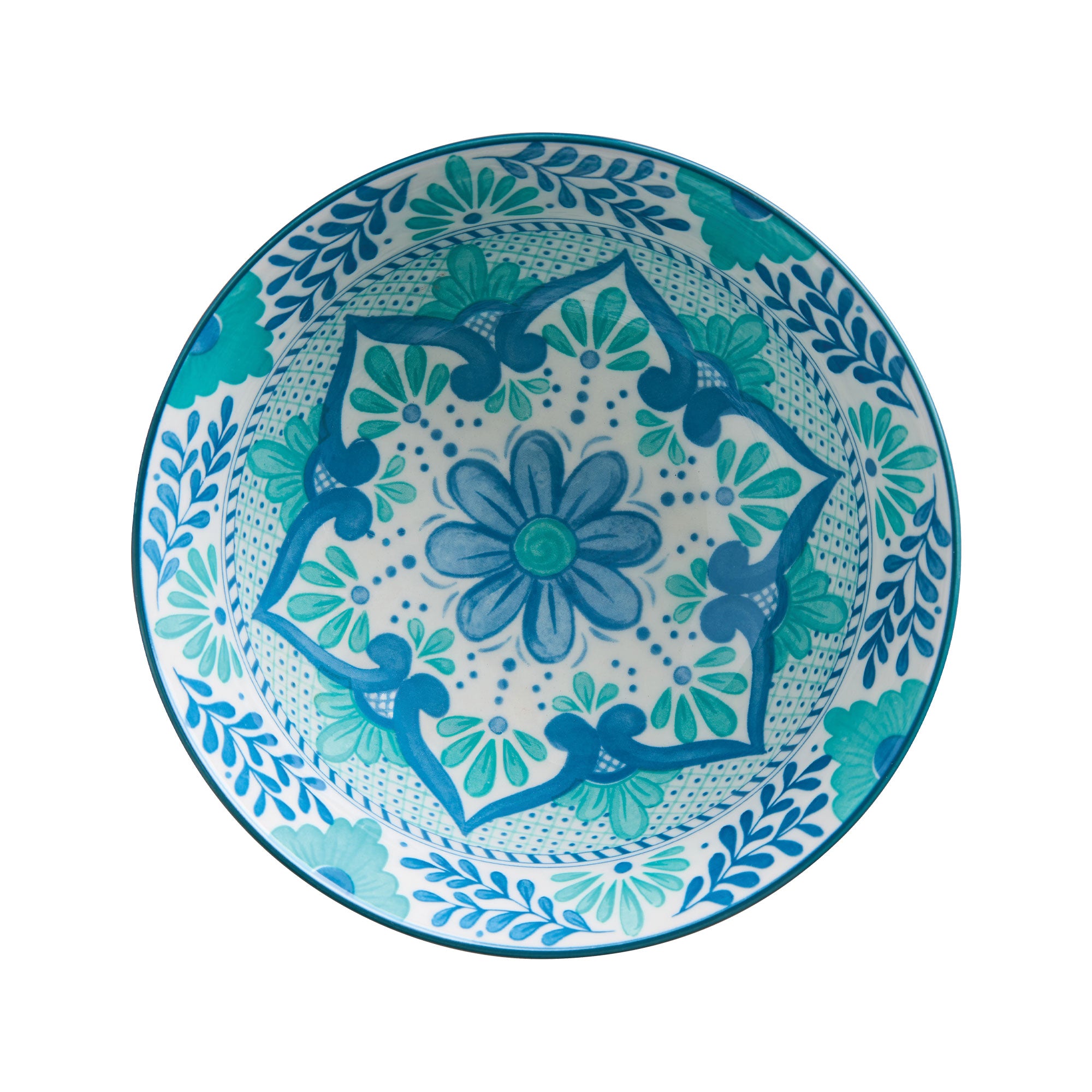 Glazed Porcelain Bowl- Mediterranean Star