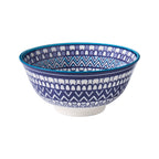 Glazed Porcelain Bowl- Mediterranean Circle