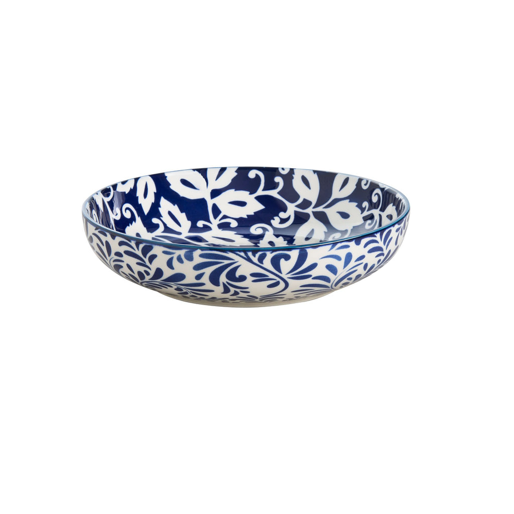 Pasta Bowl - Blue Foliage