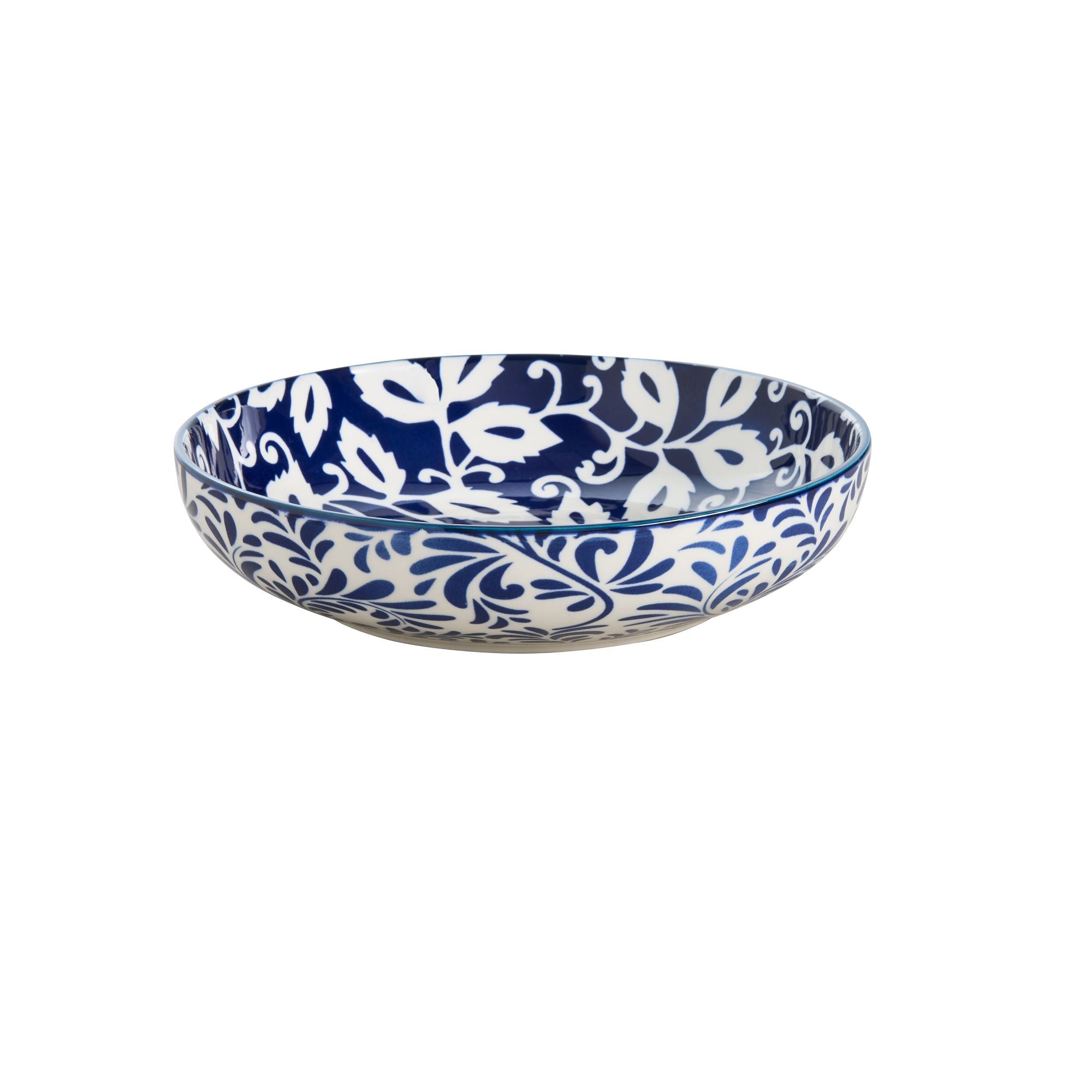 Pasta Bowl - Blue Foliage