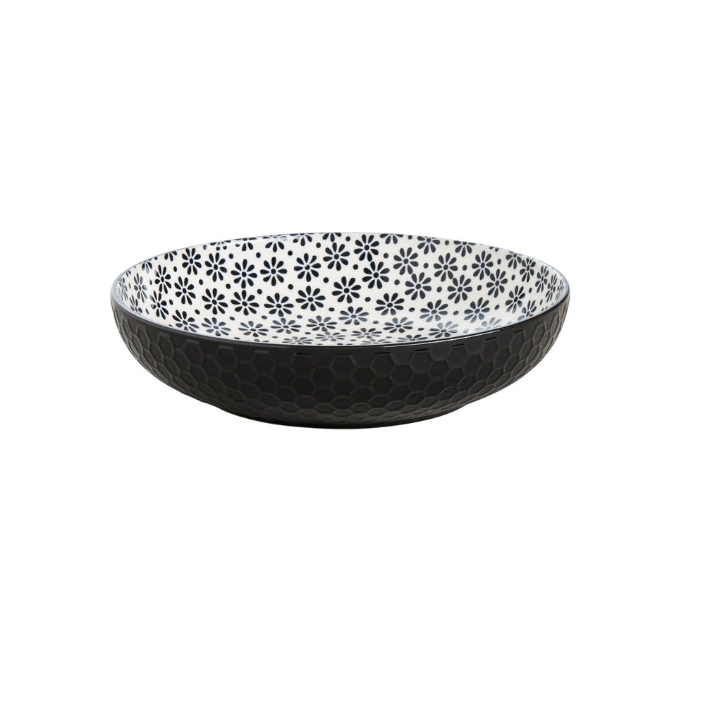 Pasta Bowl - Monochrome Flower