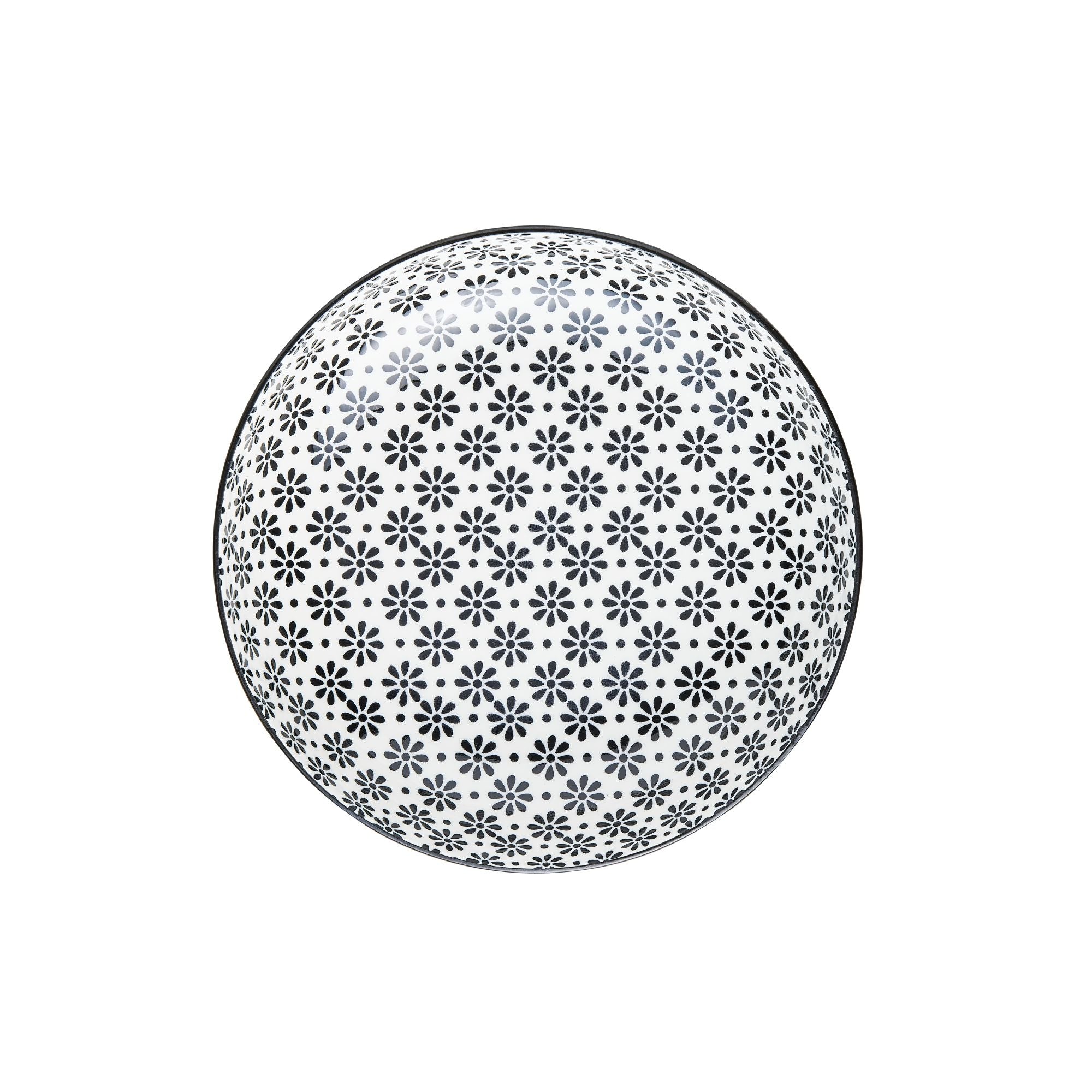 Pasta Bowl - Monochrome Flower