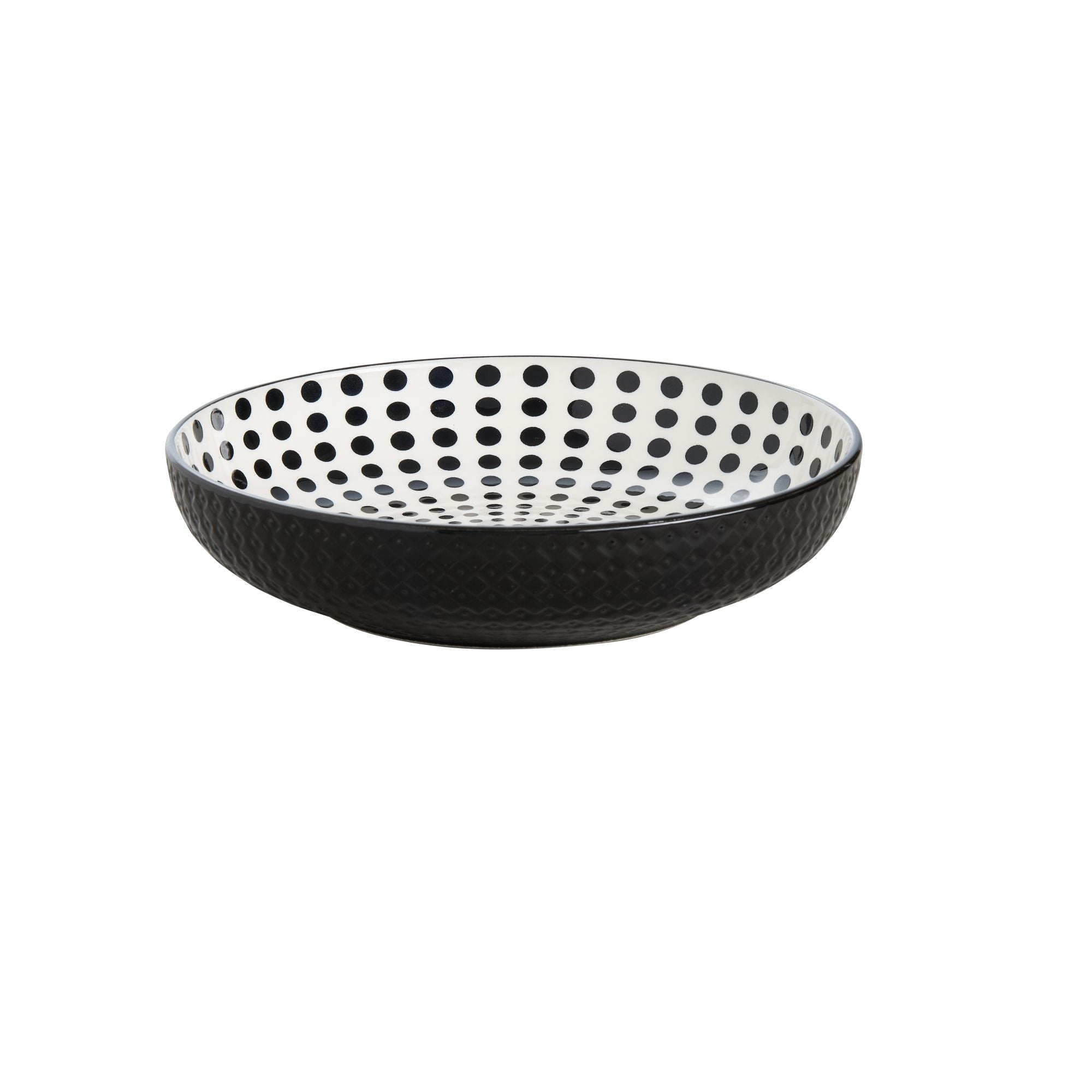 Pasta Bowl - Monochrome Dots