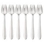 6 Piece Buffet Fork Set - Satin Finish