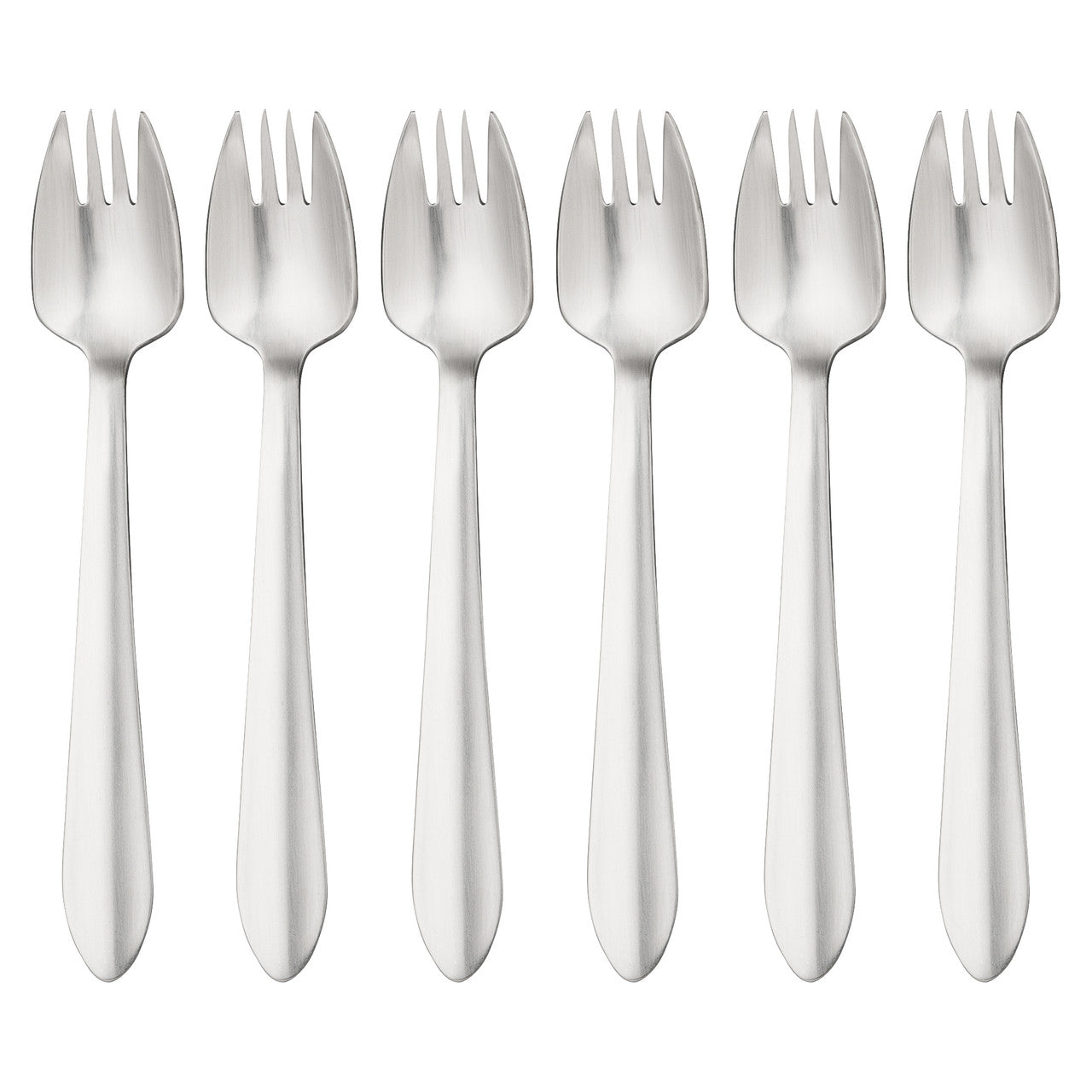 6 Piece Buffet Fork Set - Satin Finish