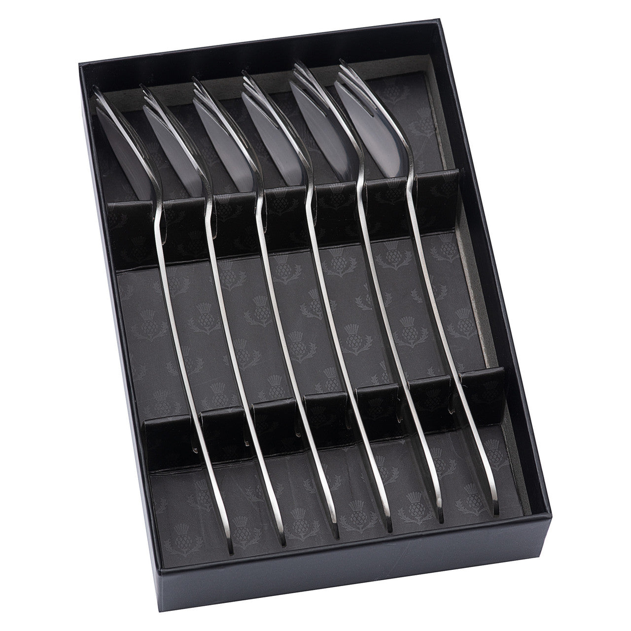 6 Piece Buffet Fork Set - Satin Finish