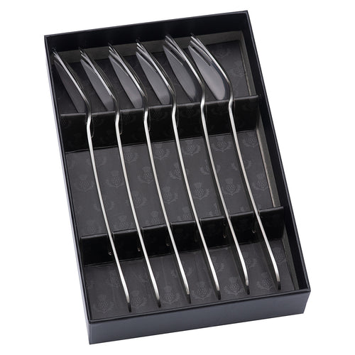6 Piece Buffet Fork Set - Satin Finish