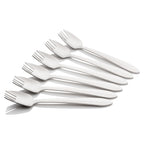 6 Piece Buffet Fork Set - Satin Finish