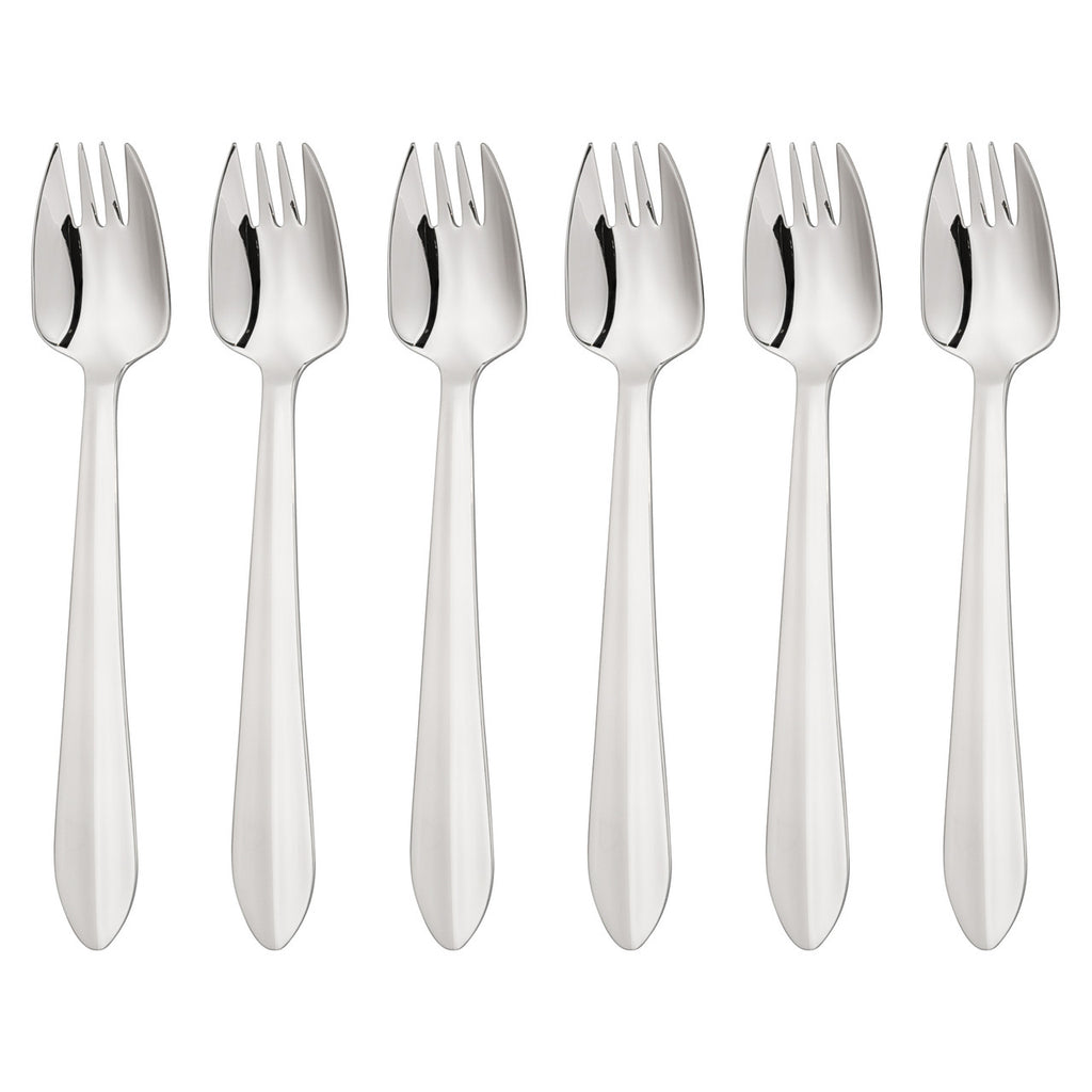 6 Piece Buffet Fork Set - Mirror Finish