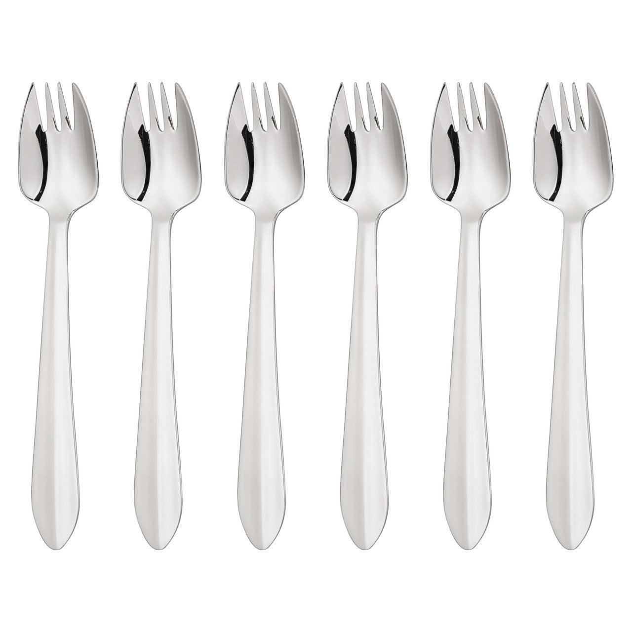 6 Piece Buffet Fork Set - Mirror Finish