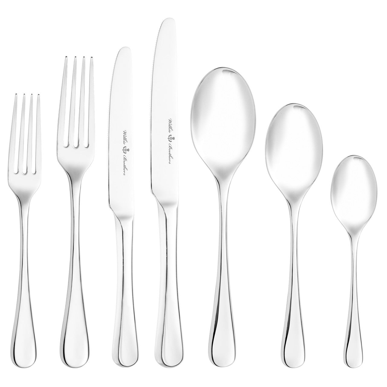 Stuart 56 Piece Cutlery Set, 18/10 Stainless Steel