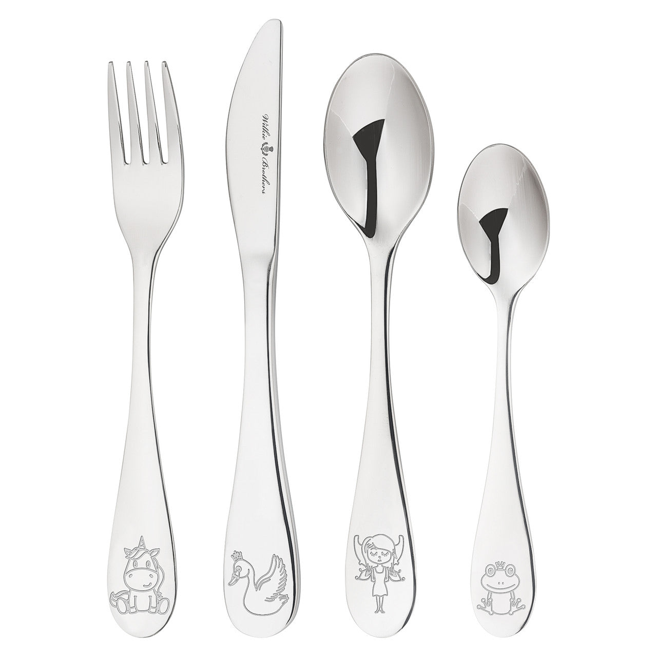 4 Piece Children's Cutlery Set - Fairytale