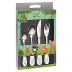 4 Piece Children's Cutlery Set - Woodland