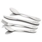 4 Piece Children's Cutlery Set - Woodland