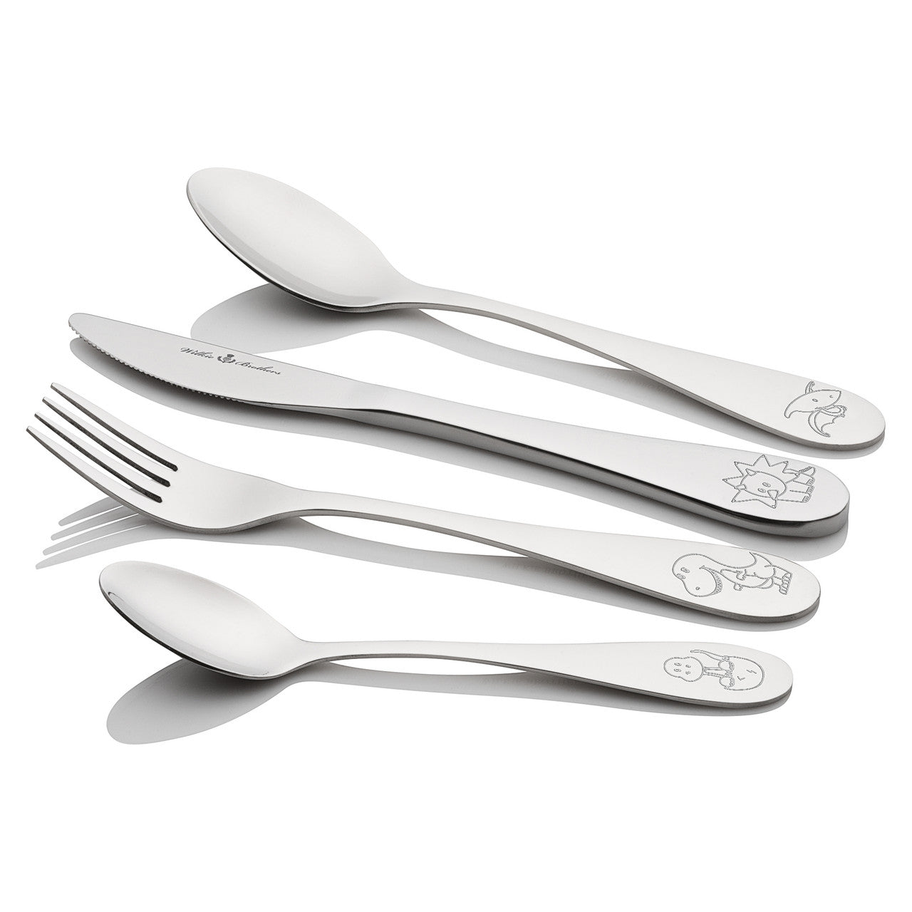 4 Piece Children's Cutlery Set - Dinosaur