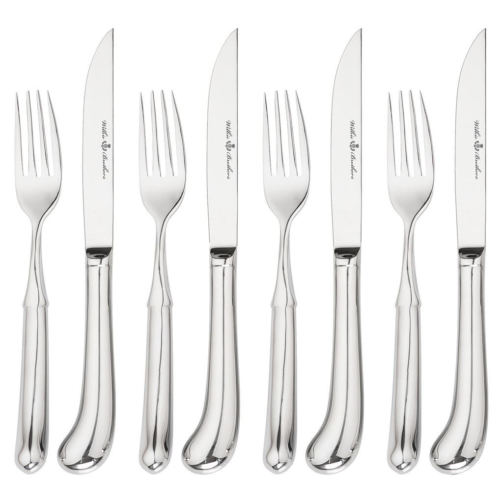 Stirling 8 Piece Steak Knife and Fork Set
