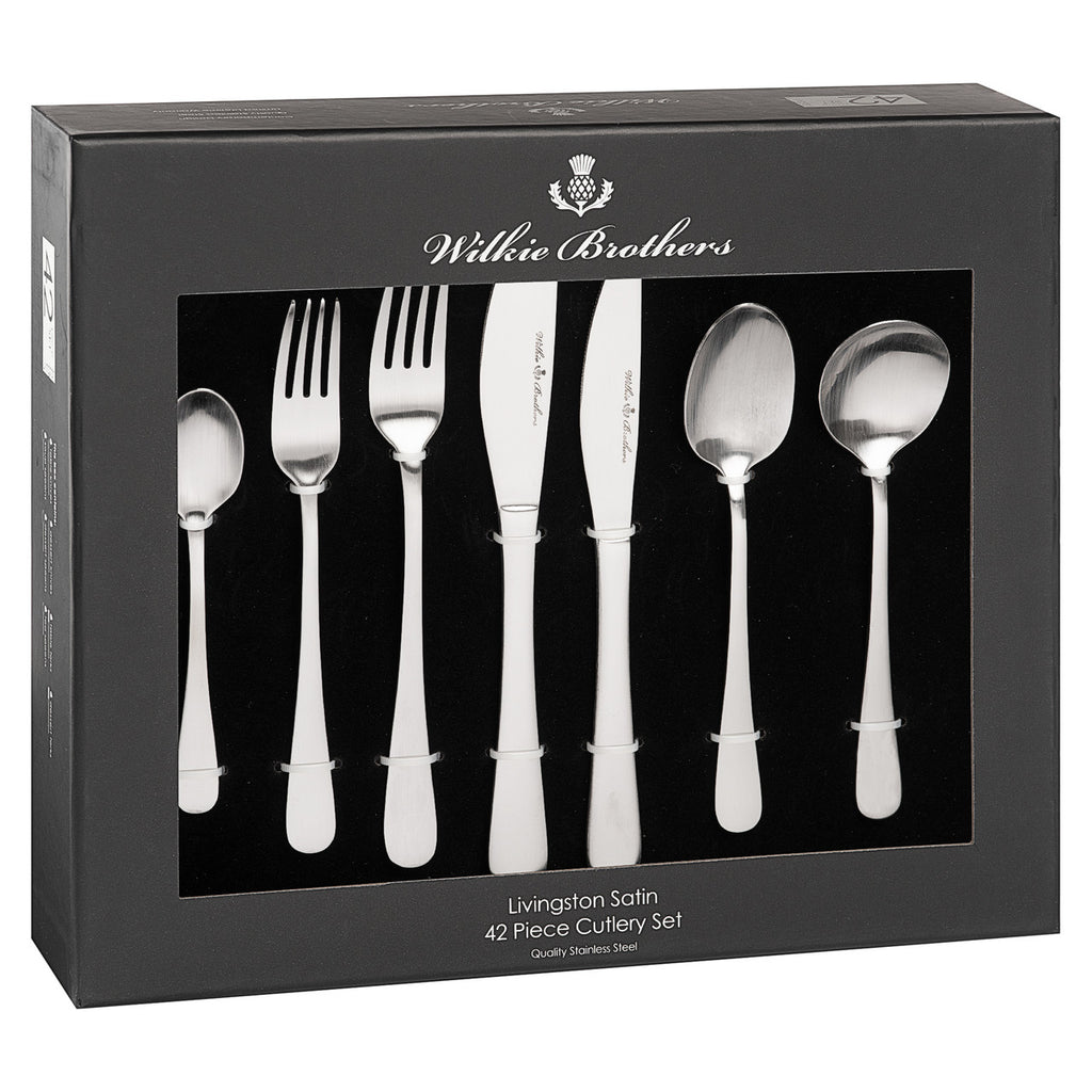 Livingston Satin 42 Piece Cutlery Set