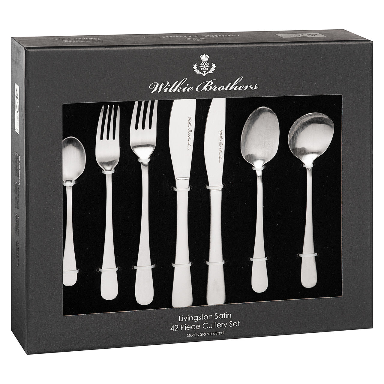 Livingston Satin 42 Piece Cutlery Set