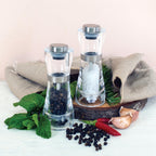 Salt & Pepper Mill Set Acrylic and Stainless Steel - 13cm