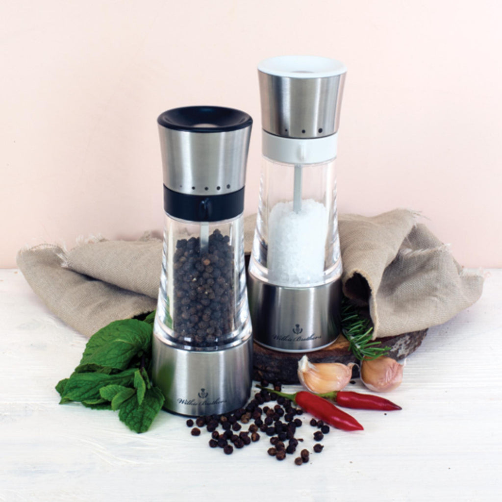 Salt & Pepper Mill Set Stainless Steel - 18cm