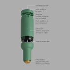 Electric Gravity Salt and Pepper Mill Set Eucalyptus Green