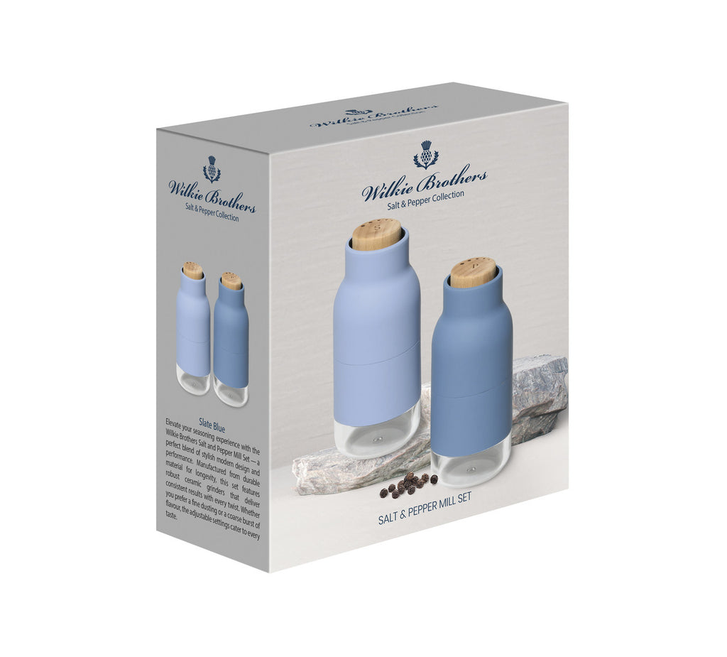 Salt and Pepper Mill Set Slate Blue