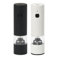 Electric Rechargable Salt and Pepper Mill Set, Black and White Matte - 17ml