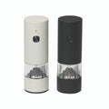 Electric Rechargable Salt and Pepper Mill Set, Black and White Matte - 35ml